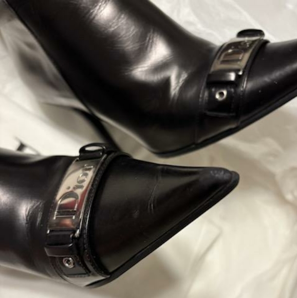 DIOR calfskin St CHIC bottine boots - women's size 38 - Picture 2 of 5